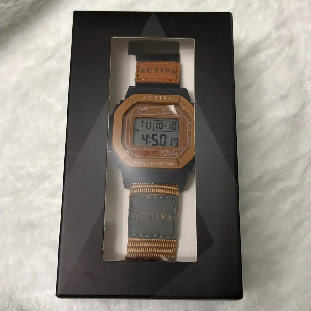 Activa Spectra X Invicta Digital Unisex Watch 44.5mm Dark Grey, Brown ACWF007